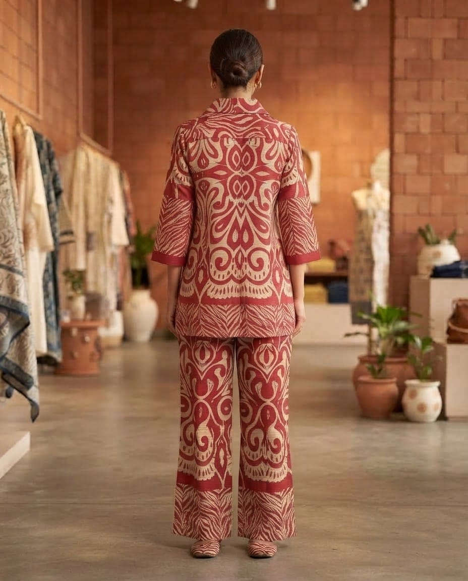 AAVENI TERRACOTTA HERITAGE  PRINT CO ORD SET